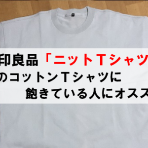 【無印良品】ニットＴシャツ レビュー 夏にぴったりな清涼感