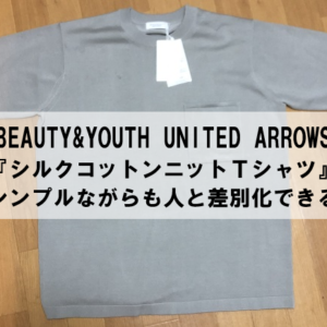 【BEAUTY&YOUTH】シルクコットンニットＴシャツ レビュー