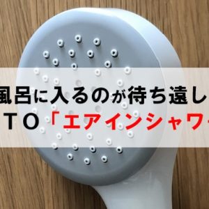 家風呂が待ち遠しくなるアイテム ＴＯＴＯ「エアインシャワー」